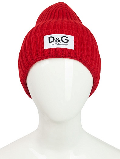 Красная шапка из шерсти Dolce & Gabbana - 1354529180194 - Фото 4