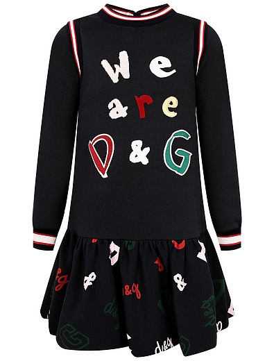 Платье с нашивками Dolce & Gabbana - 1054609088166 - Фото 1