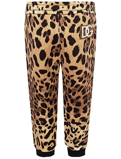 Леопардовые спортивные брюки Dolce & Gabbana - 4244509370752 - Фото 2