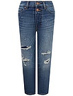 Синие джинсы с потертостями - 1164519181687