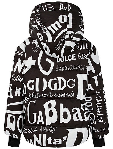 Куртка пуховая с принтом логотипа Dolce & Gabbana - 1074529080248 - Фото 2