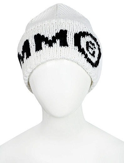 Белая шапка с логотипом MM6 Maison Margiela - 1354528180171 - Фото 8