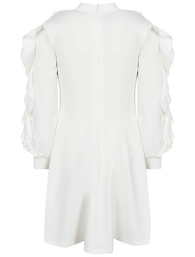 белое Платье с оборками TWINSET - 1054509289441 - Фото 6