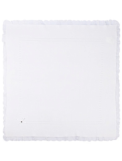 Белый хлопковый комплект из комбинезона, шапочки, носочек и пледа MIACOMPANY - 3044520180016 - Фото 7