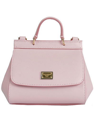 розовая сумка из натуральной кожи Dolce & Gabbana - 1204508280509 - Фото 1