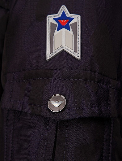 Куртка на молнии с капюшоном EMPORIO ARMANI - 1070419780144 - Фото 2