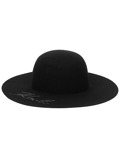 Шляпа c широкими полями с инициалами бренда KARL LAGERFELD - 1174509080050 - Фото 1