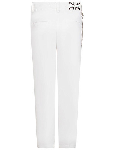 Белые брюки с цепочкой JOHN RICHMOND - 1084519375926 - Фото 2