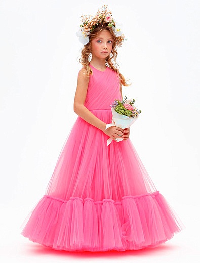 Розовое Платье с накидкой SASHA KIM - 1054709270904 - Фото 4
