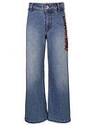 Широкие джинсы с логотипом - 1164509410872