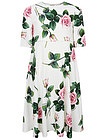 Платье из вискозы с принтом тропические розы - 1054509076324
