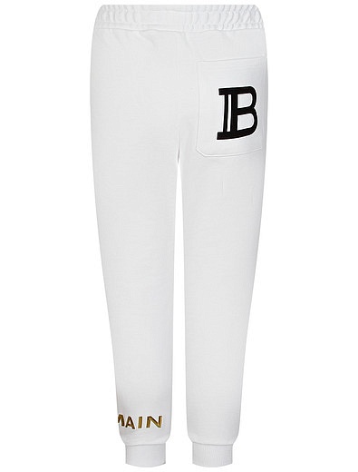 спортивные брюки с логотипом Balmain - 4244529270988 - Фото 2