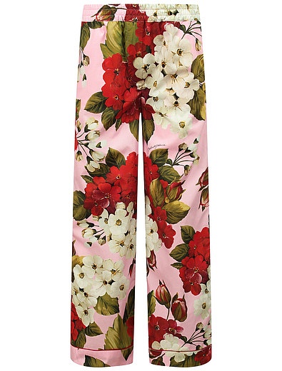 Комплект из блузы и брюк с принтом герань Dolce & Gabbana - 3024509070682 - Фото 7