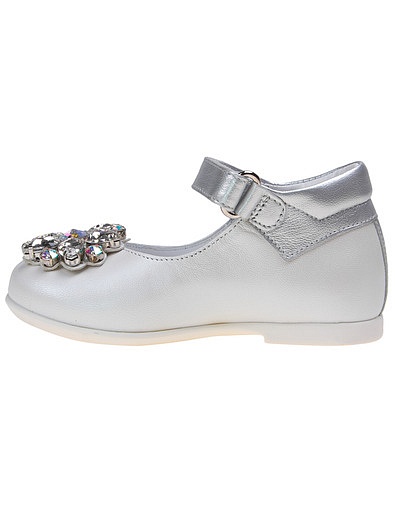Белые туфли с кристаллами Missouri - 2011209780066 - Фото 3