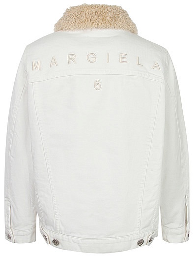 Утепленная джинсовая куртка MM6 Maison Margiela - 1074529281560 - Фото 2