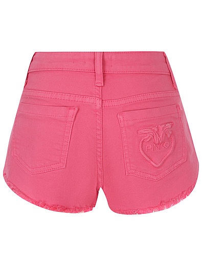 Розовые джинсовые шорты Pinko - 1414509371568 - Фото 2
