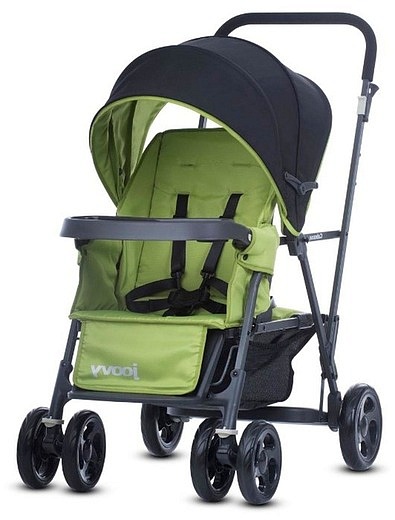 Зелёная коляска CABOOSE Graphite  (для двоих детей) Joovy - 4004529180256 - Фото 1