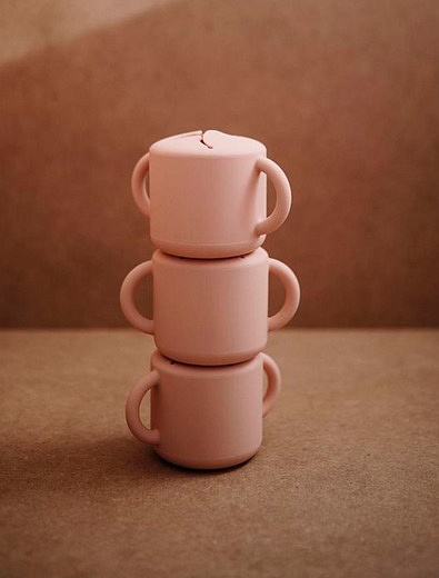 Розовая чашка для снеков Mushie - 5574528270047 - Фото 2