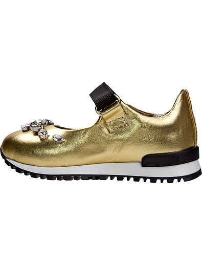 Золотистые туфли Simonetta - 2010109780015 - Фото 3