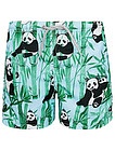 Пляжные шорты с принтом панда - 4102219970047