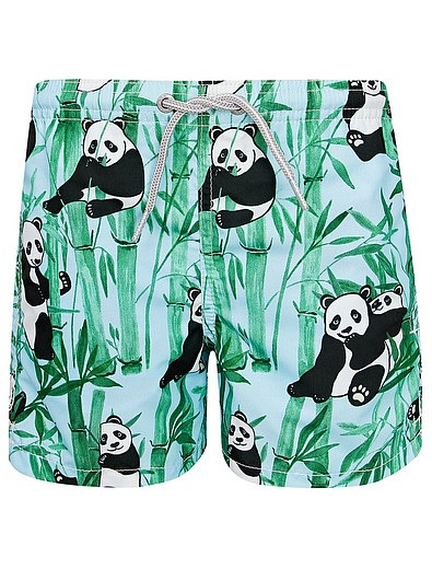 Пляжные шорты с принтом панда MC2 Saint Barth - 4102219970047 - Фото 1