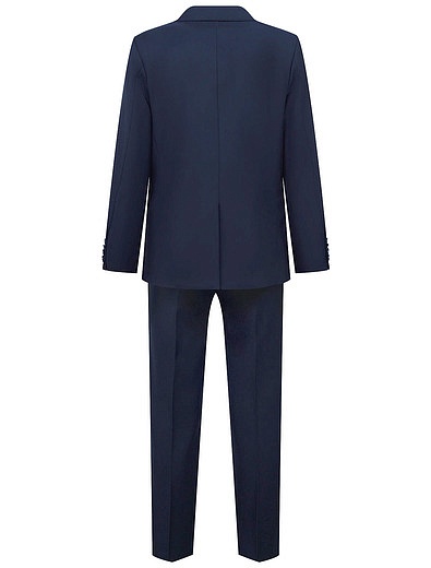 Синий классический костюм из пиджака и брюк SILVER SPOON - 6024519080258 - Фото 2