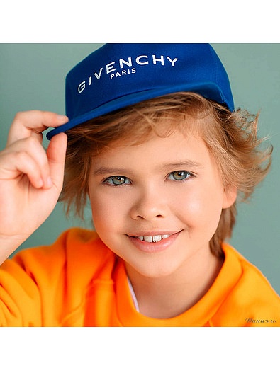 Синяя кепка с принтом логотипа GIVENCHY - 1181419070057 - Фото 2
