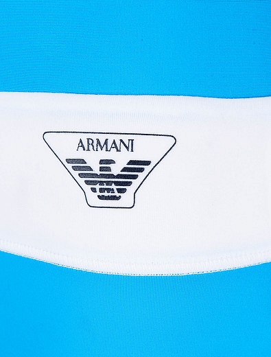 Плавки в полоску с логотипом EMPORIO ARMANI - 0872519871729 - Фото 2