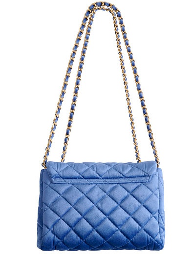 Бархатная голубая сумка Milledeux - 1204500370048 - Фото 3