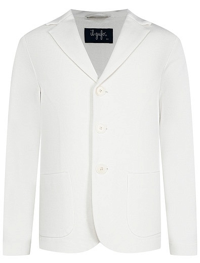 Белый однобортный пиджак Il Gufo - 1334519370064 - Фото 1