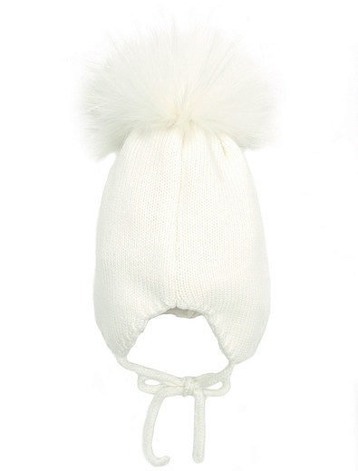 Белая шапка с вышитой веточкой Regina - 1351209880436 - Фото 6